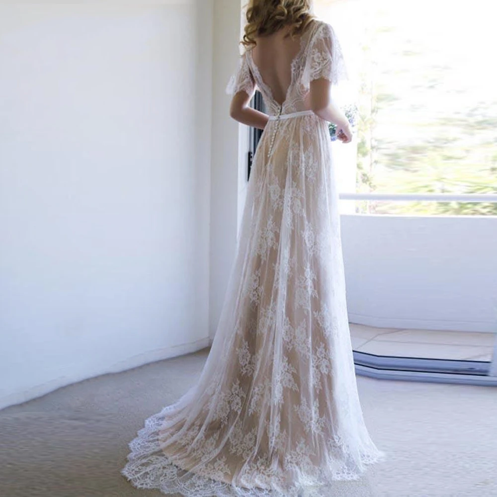 informal lace wedding dresses