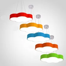 Дети лампы цвет облака люстра простой современный led спальня лампа творческая личность детский сад площадка лампы