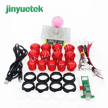 

2019 newest kit arcade 2 player arcade kit button set joystick y botones kit mandos arcades diy buttons joysticks Good touch