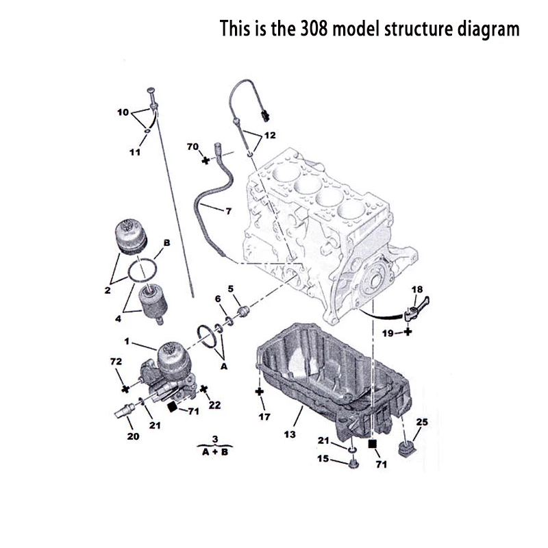 Автомобильные Масляные Фильтры для peugeot 206 307 308 408 508 2008 3008 301 C4 SEGA Triumph Elysee Фукан 0986AF0046