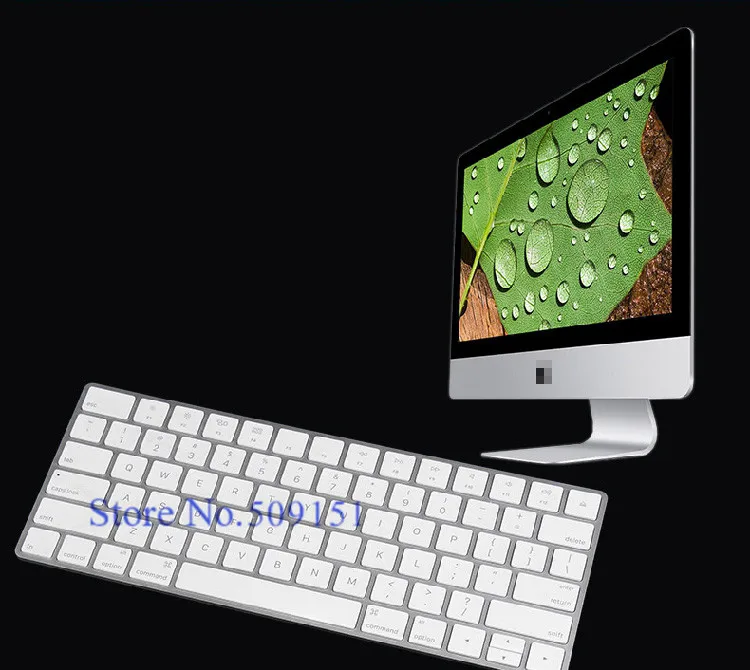 

US Layout Silicone Magic Keyboard Protector Cover skin for iMac PC Computer English Letter Magic 2 Bluetooth Keyboard Cover 2017