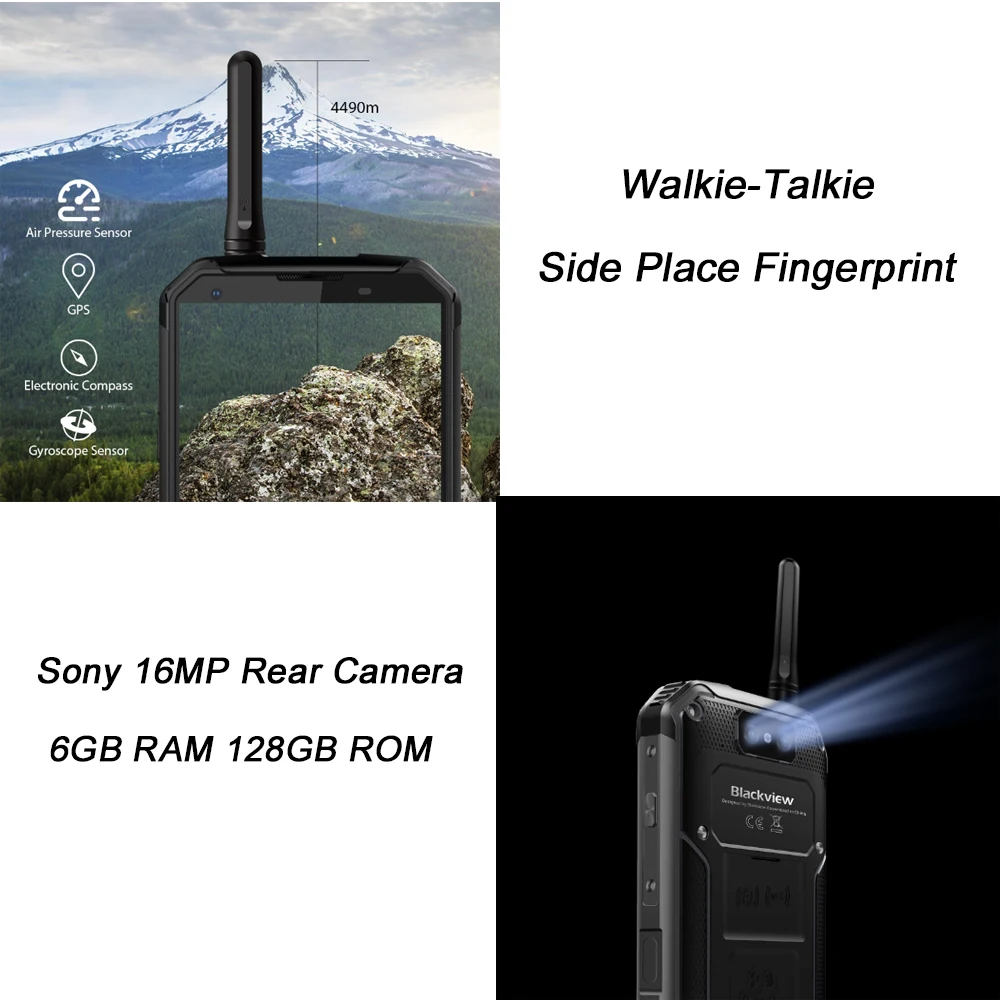 Blackview BV9500 Pro IP68 ip69kсмартфон 6 ГБ 128 10000 мАч Беспроводная зарядка 16MP мобильный