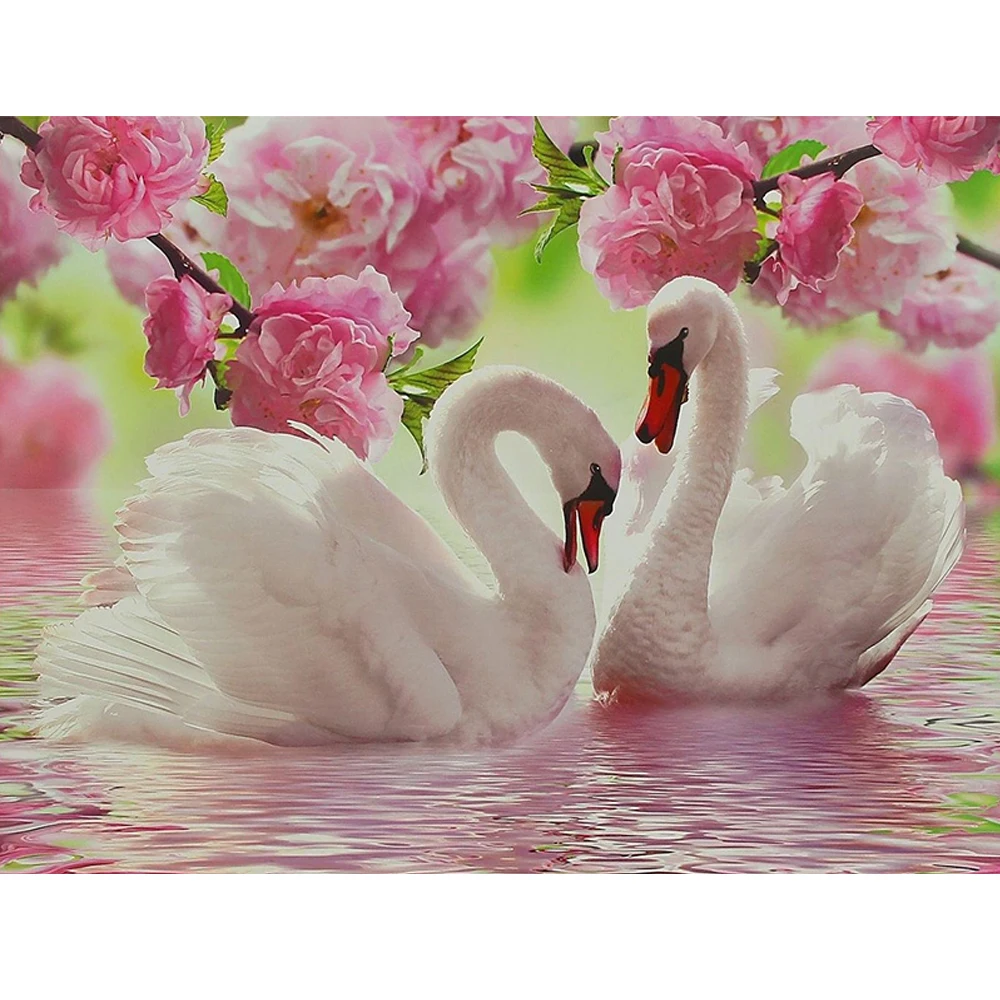 

5D DIY Diamond Painting Embroidery Swan Crystal Drawing Needlework Gift Full Diamond Mosaic Cross stitch Home Decor