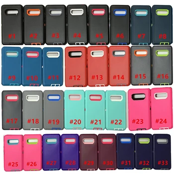 

80pcs/lot For Galaxy note 10 Plus Full Body Case Heavy Duty Armor Hard Case For Samsung Galaxy S10 Plus S10E