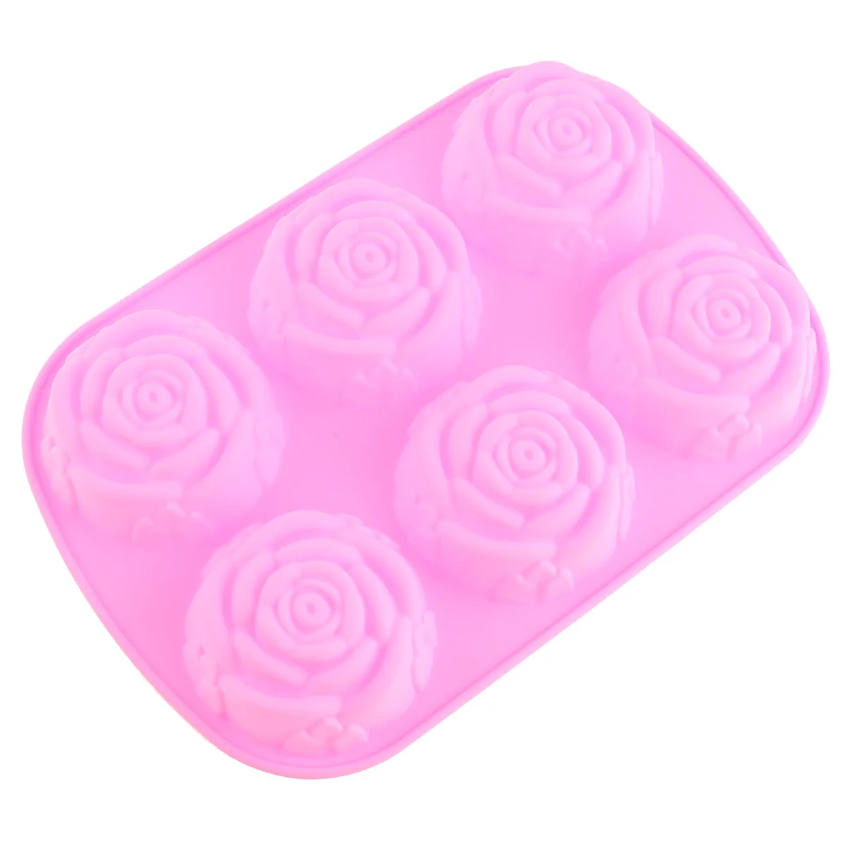 

Creative Silicone Convenient DIY Mold with 6 Rose Type Modules Type for Making Ice Cube Candy Chocolate Cake Cookie