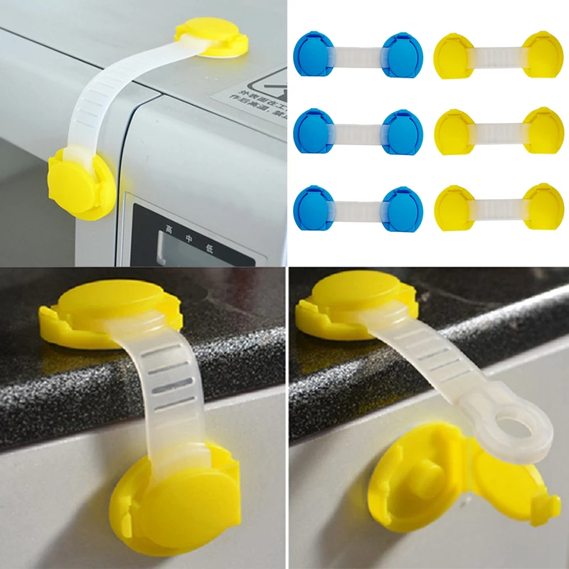 6pcs/lot baby safety child lock refrigerator drawer for locker