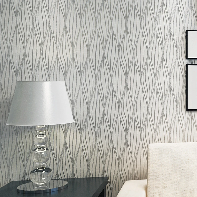 

Modern Minimalist 3D Stripe Wallpaper For Living Room Bedroom Backdrop Wall Paper Abstract Geometry Non-Woven Wallpaper Roll 3 D