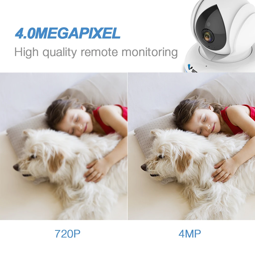 Vstarcam C22Q 4MP Full HD WiFi камера для видеоняни и wifi панорамирование/наклон