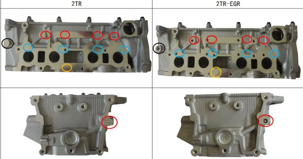 Головка блока цилиндров Hiace 2 TRFE(системы EGR) 11101-0C030 для TOYOTA