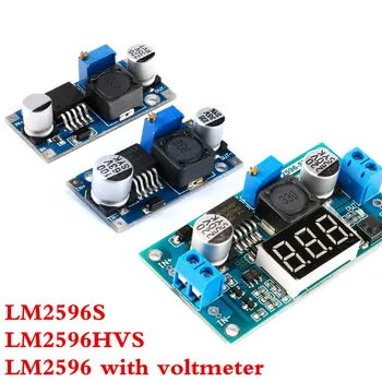 

LM2596 LM2596S LM2596HVS DC-DC Adjustable Step Down Buck Power Supply Module Voltage Regulator Module LM2596S with Voltmeter