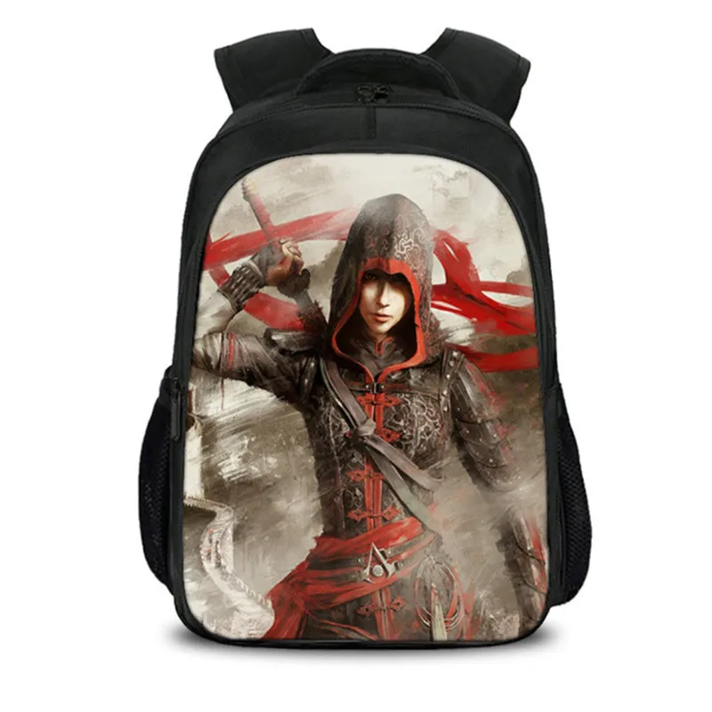 B Рюкзак Assassins Creed, черный рюкзак для студентов, рюкзак для девочек и мальчиков, многофункциональный рюкзак для подростков, рюкзак для путешествий - Цвет: B