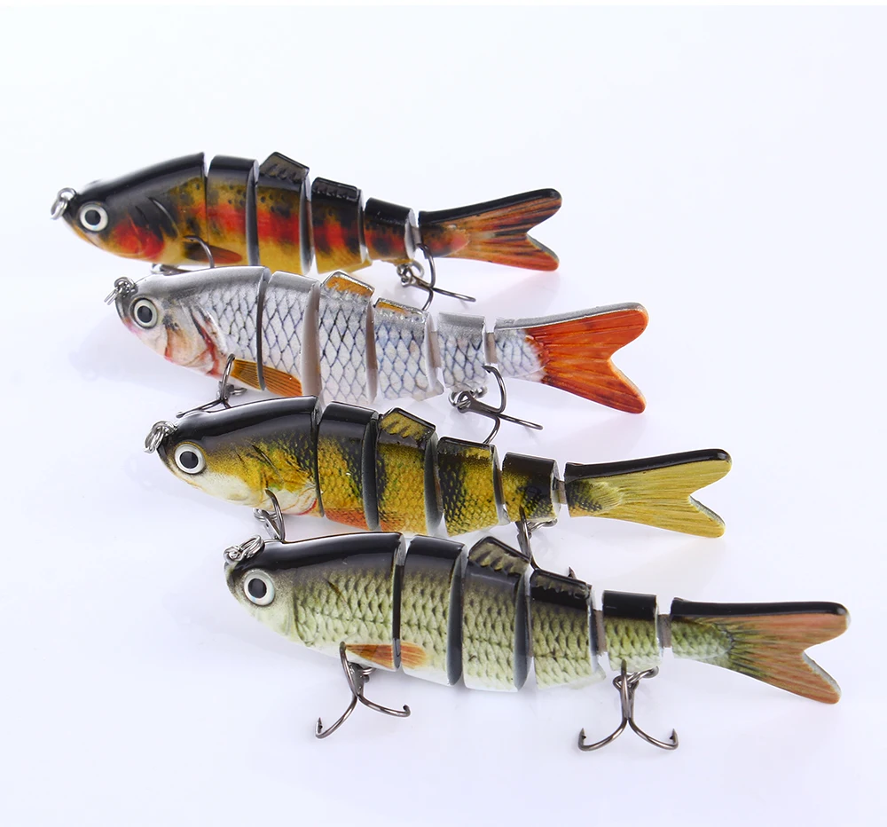 leqemao 1PCS Multi Jointed Hard Bait 10cm 18.5g Lifelike Wobblers Fishing Lure 7
