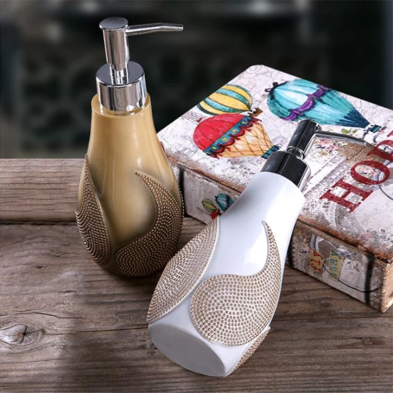 1PC Creative Resin Soap Bottle Hotel Home Shampoo Dispenser Press Hand Sanitizer Bottle Soap Dispenser Set 1PC Creative Resin Soap Bottle Hotel Home Shampoo Dispenser Press Hand Sanitizer Bottle Soap Dispenser Set