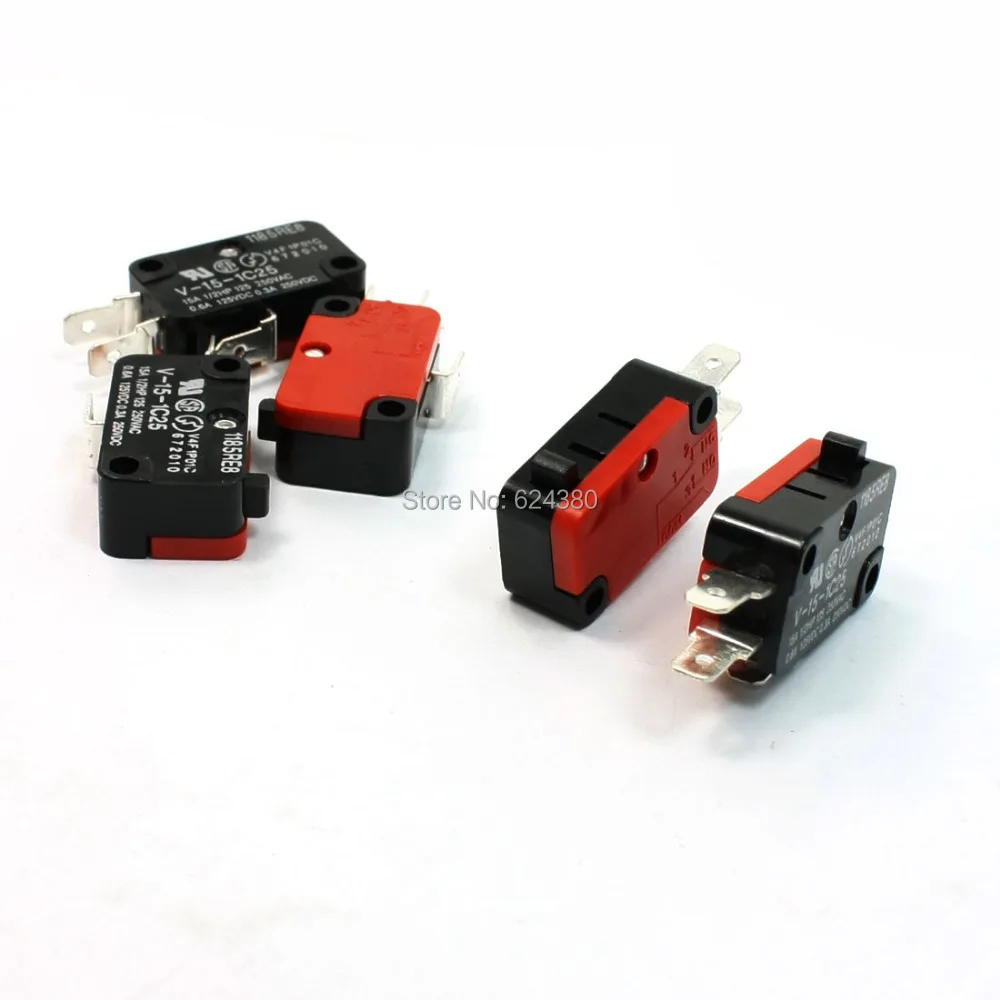 Миниатюрный микропереключатель переменного тока 250 в 15 а Cherry Arcade с кнопкой E Switch