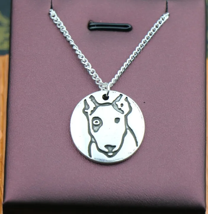Ожерелье ручной работы в стиле ретро с изображением бультерьера|pendant jewelry|dog pendantdog