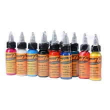 Татуировки и боди-арт, набор чернил для татуировки, микроблейдинг, Перманентный макияж, художественный пигмент, 14 шт., краска для татуировки, для бровей, подводка для глаз, губ, тела