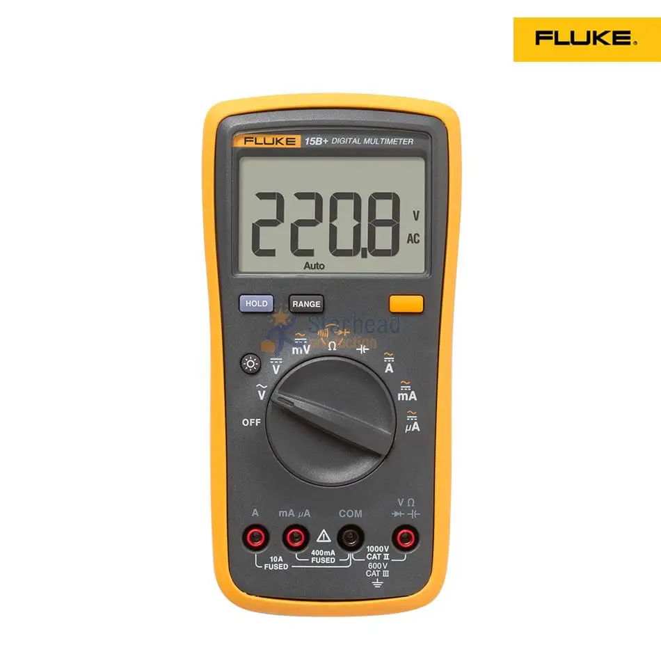 Новый обновленный Цифровой мультиметр FLUKE 15B + F15B от 100 мкФ Ф до 1000 большой ЖК