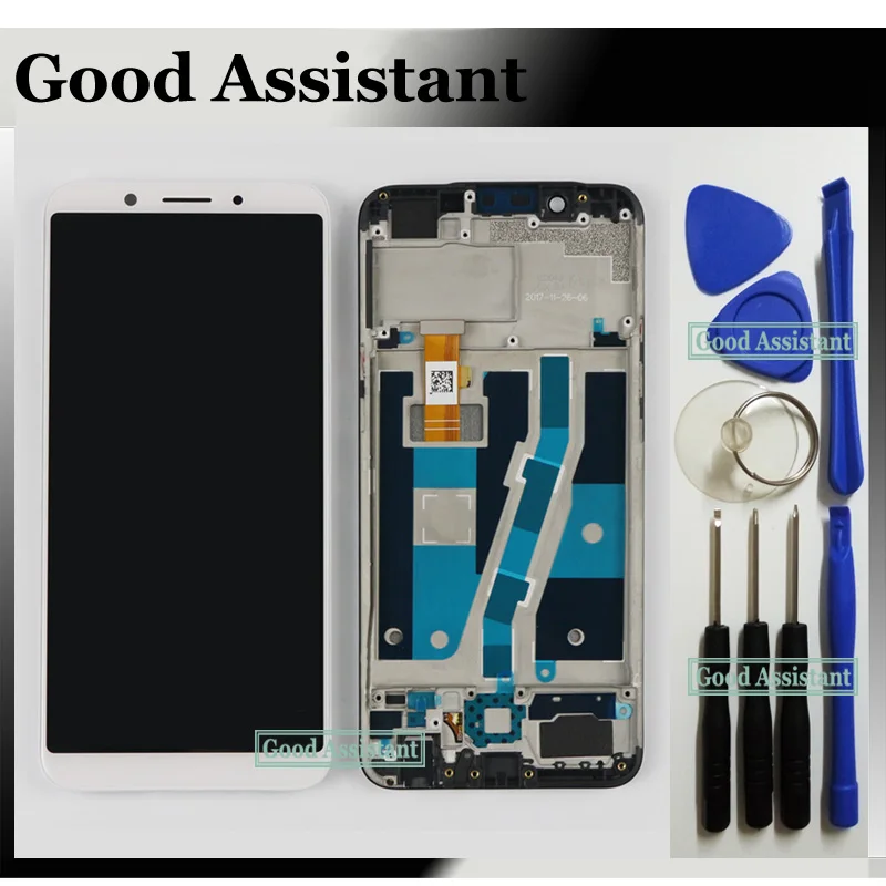 High Quality Black/White 5.7 inch For Oppo A1 LCD Display + Touch Screen Digitizer Assembly Replacement With Frame Free Tools | Мобильные