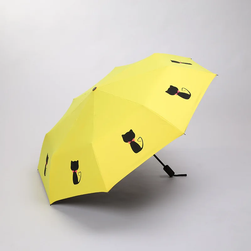 Солнцезащитные прозрачные зонты для кошек, женские зонты для дождя, дамский зонтик с УФ-защитой для детей, девочек, складной ветрозащитный зонтик Unbrella regenschirm parapluie