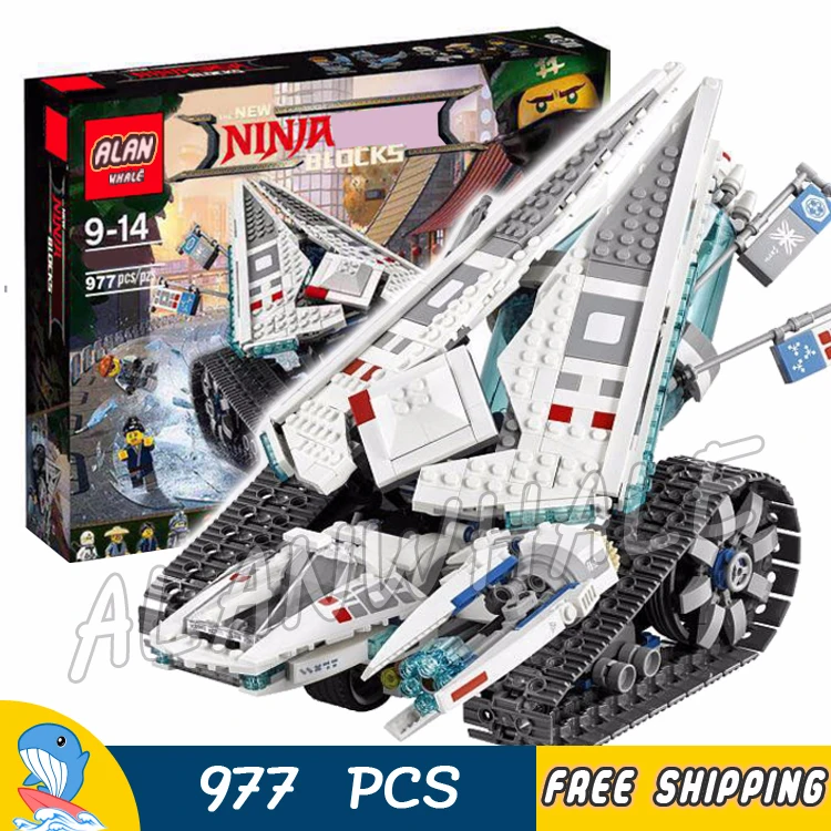 

947pcs New Ninja Ice Tank Battle Machine Mech Walker Chariot 10726 Model Building Blocks Assemble Toy Brick Compatible With lego