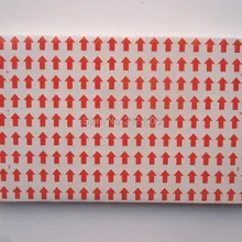 Оптовых партий красная стрелка бумага stickers12x9mm, 13230 шт в партии/ этикеток/DIY упаковочные этикетки/пользовательские наклейки/бирки