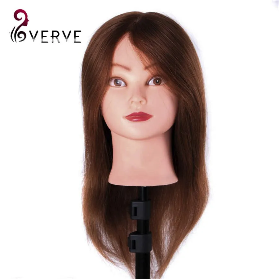

Real Hair Mannequin Head With Hair Human Hair Training Maniqui Head For Hairdresser Hairdressing Doll Heads Manikin Head