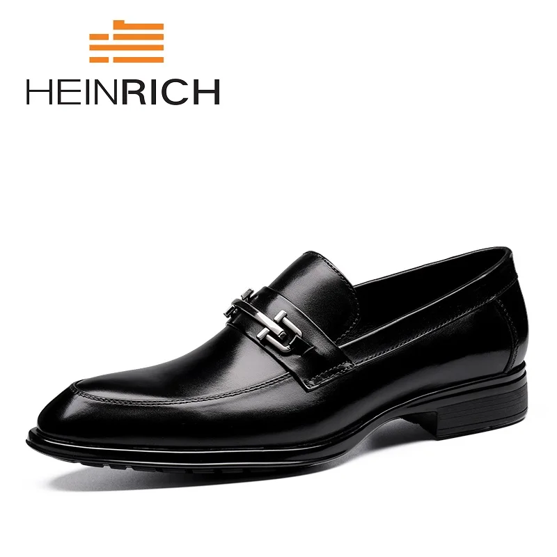 Masculino Sapato Respirável Vestido Black Dedo Japanned Couro Casamento Homens De Heinrich Social Genuíno Apontado Sapatos Borla qIOxRP