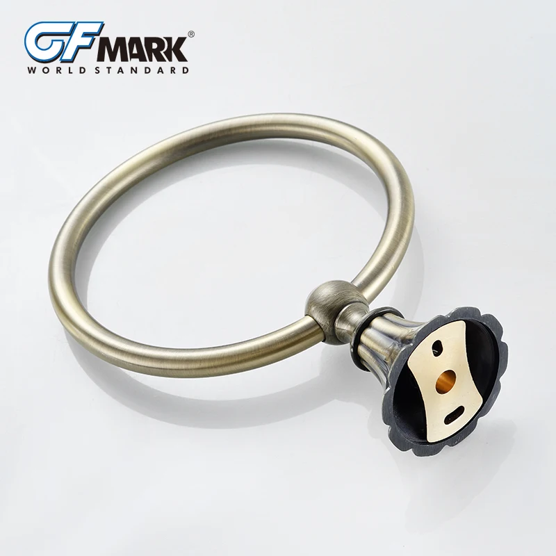 GFmark антикварное кольцо для полотенца Держатель Бронзовый Матовый Европейский