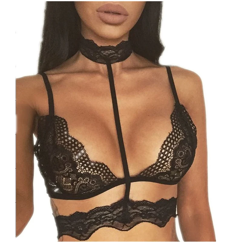 Горячее предложение пикантные Для женщин Кружево Bralette Топ lingeriebra цветочный Bralette бюстье видеть сквозь Strappy Cami ремешками полые sutian Adesivo