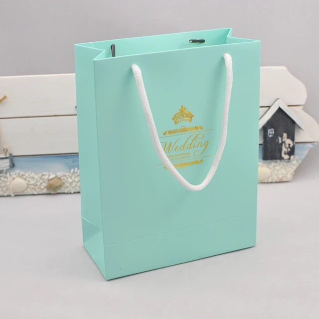 free shipping 20pcs/lot tiffany blue 14.5CM*6.1CM*19CM gift bags with