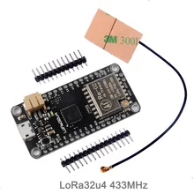 RCmall LoRa32u4 LORA модуль 433MHZ RA02 RA-02 макетная плата дальнего действия IOT с антенной для Arduino DIY0031+ FZ2631B