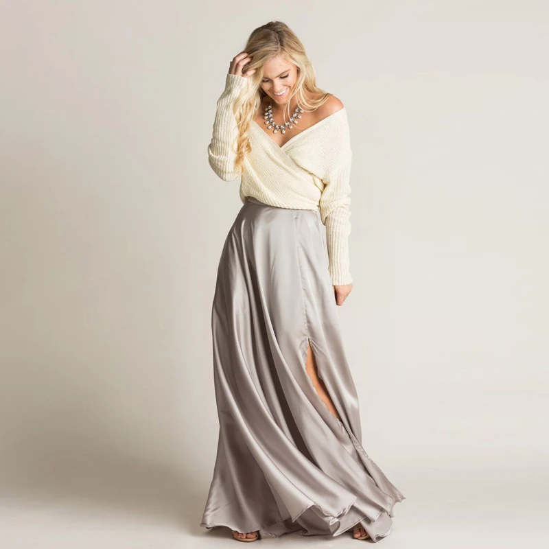 66-20171204-morning-lavdner-cute-holiday-clothes-for-women-Rosalie_Flowy_Silver_Maxi_Skirt