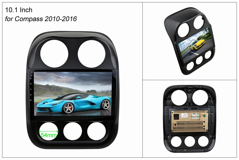 SINOSMART 2.5D ips/QLED экран 1G/2G автомобильный аудио gps навигационный плеер для Jeep Compass 2010
