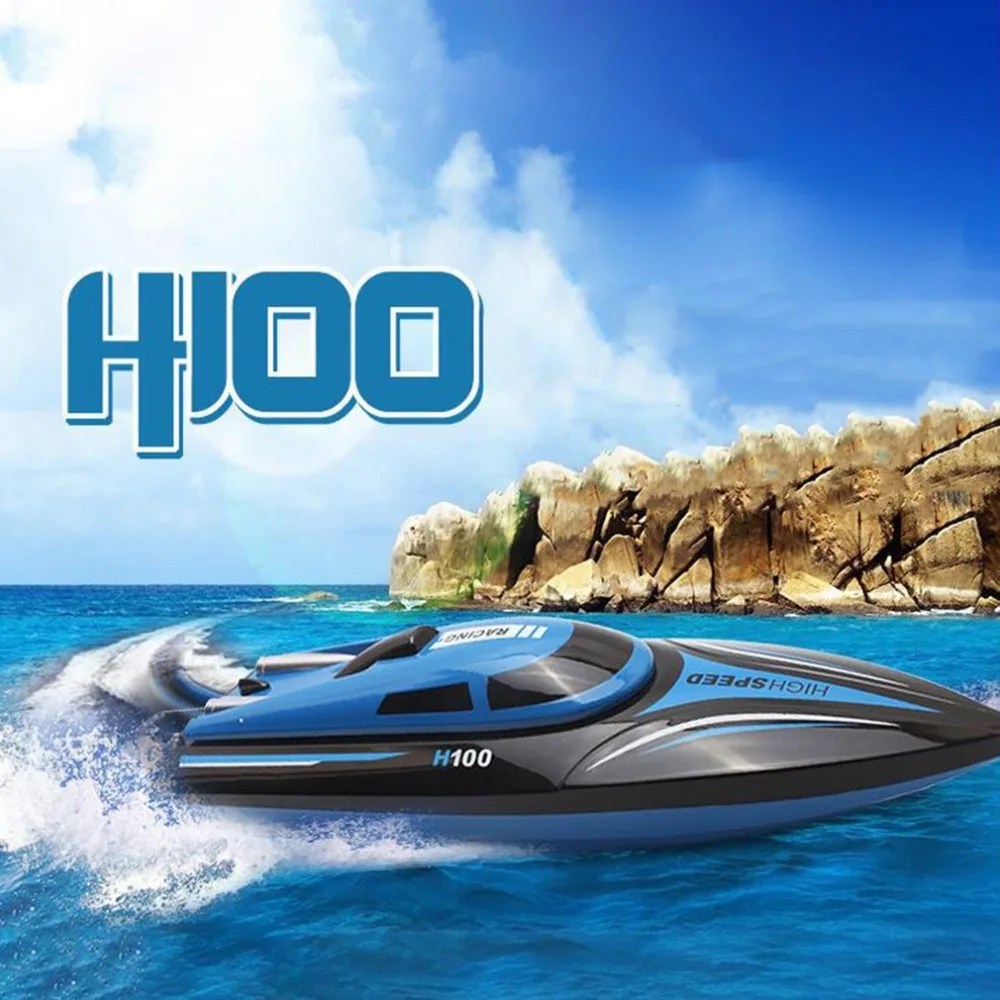 

High Speed RC Boat 2.4GHz 4 Channel Racing Remote Control Boat with LCD Screen as gift For children Toys Kids Gift