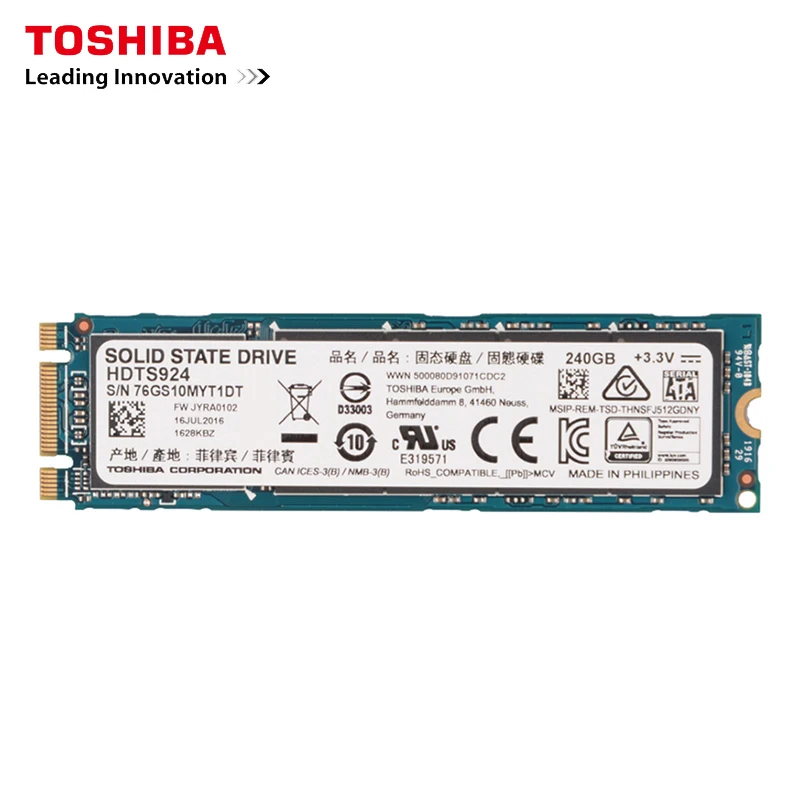 Оригинальный твердотельный накопитель Toshiba Q200EX серии 240G M.2 2280 внутренний SSDSATA 3