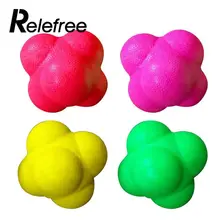 Высокое качество мячики для тренировки реакции Бейсбол быстрая скорость подвижность координацию рефлекторные тренировки для скорости шестиугольные случайный цвет