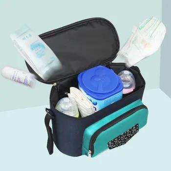 

Large Capacity Baby Stroller Bag Multi-function Mummy Bag Waterproof Insulation Maternal Diaper Back Milk Bag