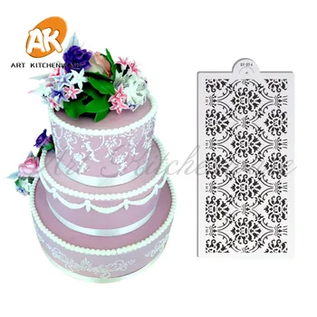 

Damask Plastic Cake Border Stencil Cake Molds Cake Decorating Tools Cookie Cake Stencils Wall Painting Stencils Bakery