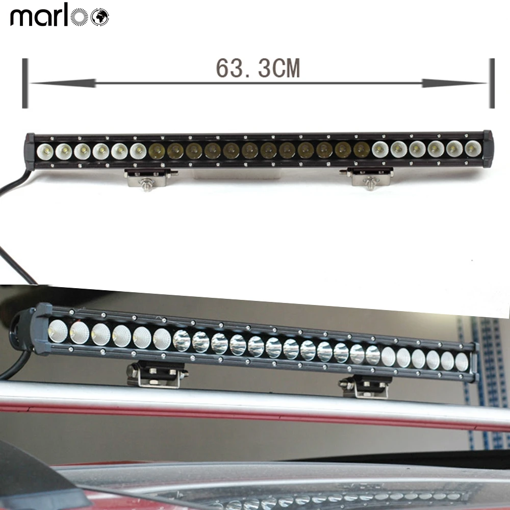 

Автомобиль 12V 24V Led 25Inch 120W Однорядный свет бар пятно наводнение комбинированный луч внедорожных противотуманных фар Грузовик Трейлер внедорожник UTV 4x4