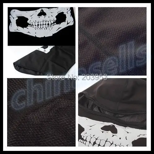 Sale 200pcs Skull Masks Ride Ghost Skeleton Hap Balaclava Hood Cosplay Costume bike Tactical Paintball Army Motorcycle Full Face Mask 12