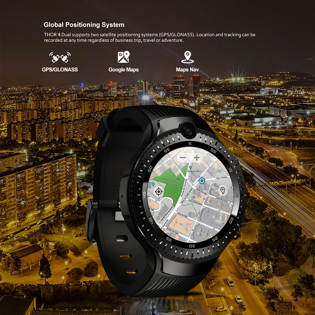 Мужские портативные gps AMOLED дисплей Двойная камера Bluetooth Подарок Шагомер монитор