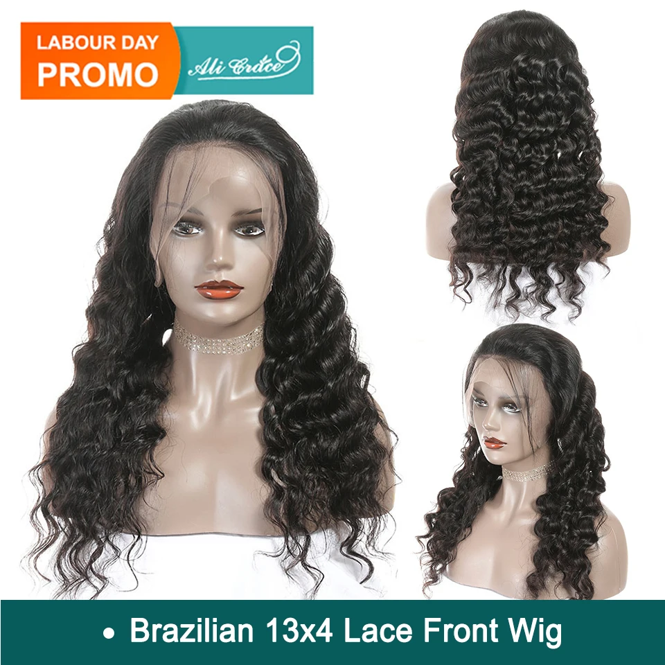 

Ali Grace Hair Lace Front Human Hair Wigs for Women Brazilian Loose Wave Remy Hair Wig with Baby Hair 180% 250% Density