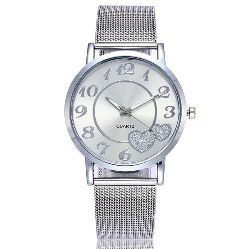 Women's watches brand luxury fashion ladies watch Stainless Steel Band Watch Quartz Analog Wrist Watch Relogio Masculino S19 (2)