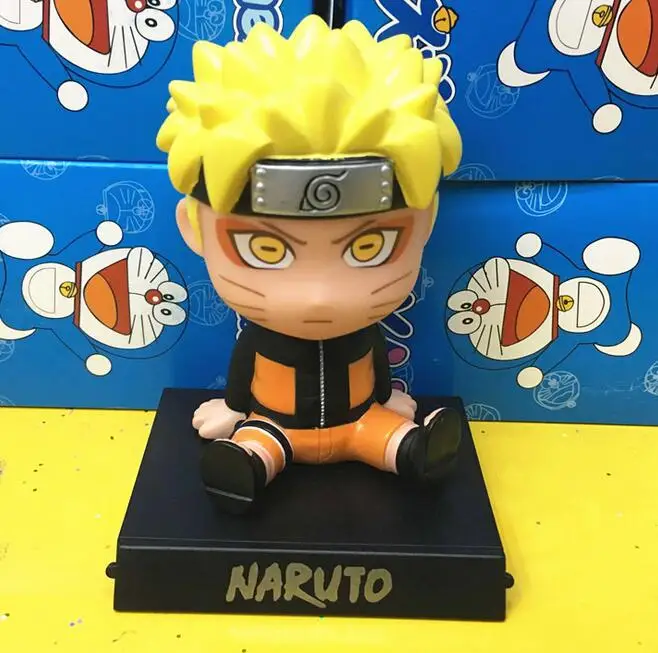 Аниме Uzumaki Наруто Bobble Head украшение автомобиля ПВХ фигурка игрушки 12 см|Игровые
