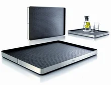 High grade rectangle stainless steel fashion Eva solo server tray fruit tray food plates tea dish