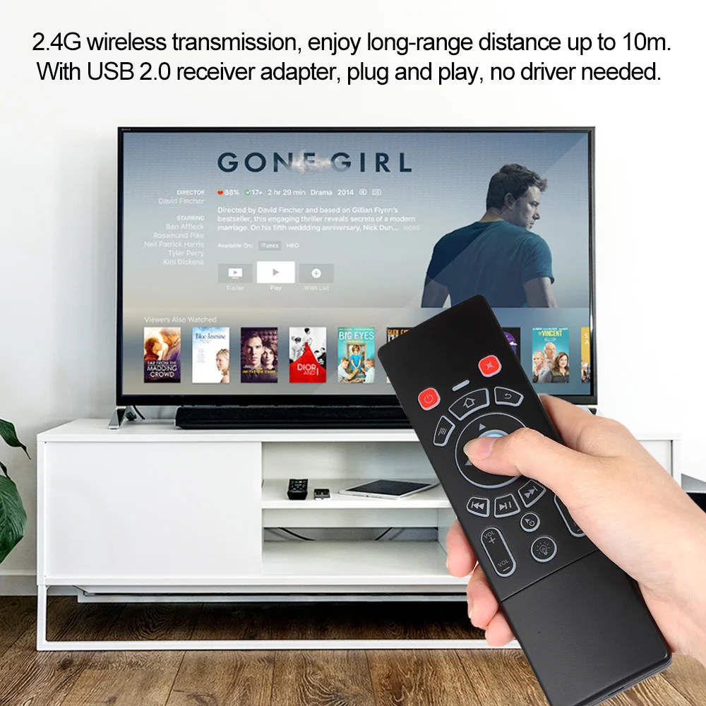 2.4GHz 6-Axis Backlit Air Mouse Wireless Keyboard w/ Touchpad IR Learning Remote Control for Smart TV Android TV BOX Computer 2.4GHz 6-Axis Backlit Air Mouse Wireless Keyboard w/ Touchpad IR Learning Remote Control for Smart TV Android TV BOX Computer