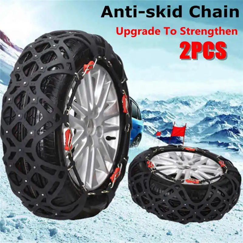 

1 Set 6pcs Auto Car Snow Anti-skid Chain Vehicles Wheel Antiskid Non-slipping Tire Snow Chains For 175/65r14 175/70r14 175/75r14