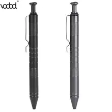 Высокая твердость металлическая автоматическая шариковая наружная алюминиевая тактическая ручка студенческие подарочные ручки школьные офисные канцелярские принадлежности черные