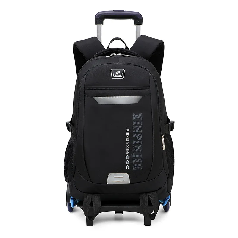 

2019 Children Trolley school Backpack School Bags boys Wheeled Bag Detachable kids school Rolling Backpacks travel bag Mochila
