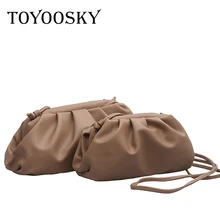 TOYOOSKY 2020 New High Quality Shoulder Bag Women Simple Solid Dumplings Package Ladies Personality Large Capacity Handbags